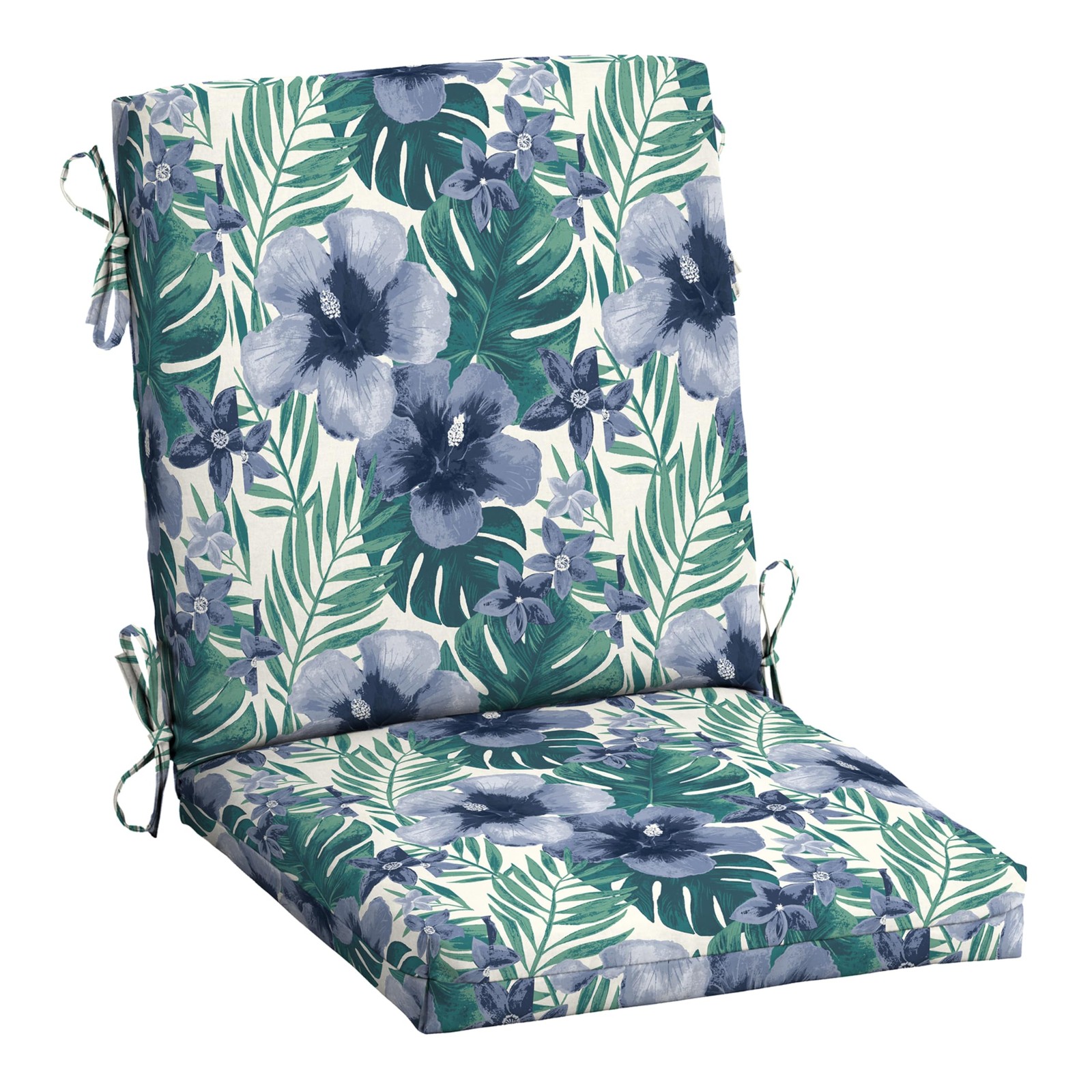 Arden Outdoor Midback Chair Cushion, 18 x 16.5, Rain-Proof, Fade Resistant Sa...