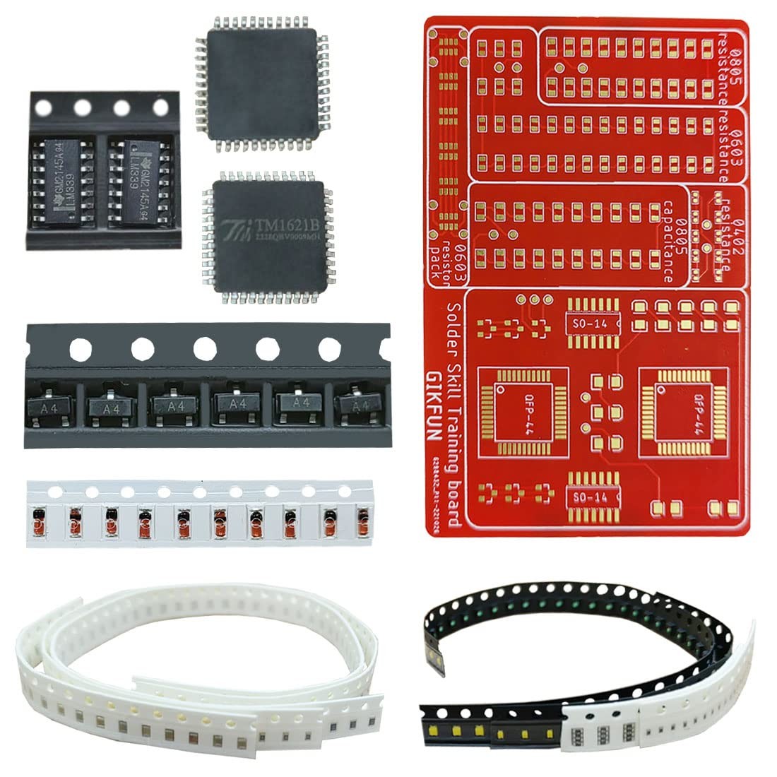 Advanced DIY SMD/SMT Soldering Practice Kit - Electronics Engineer Student Sk...