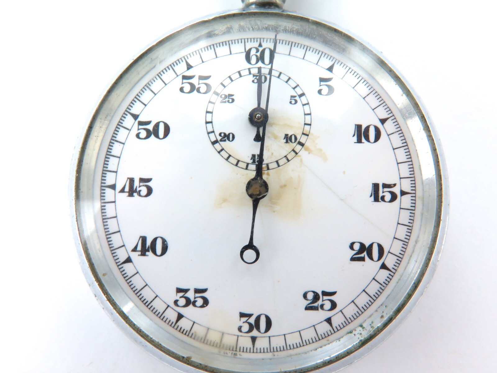 Unbranded c1930s Swiss Made Stopwatch, Breitling? Working.