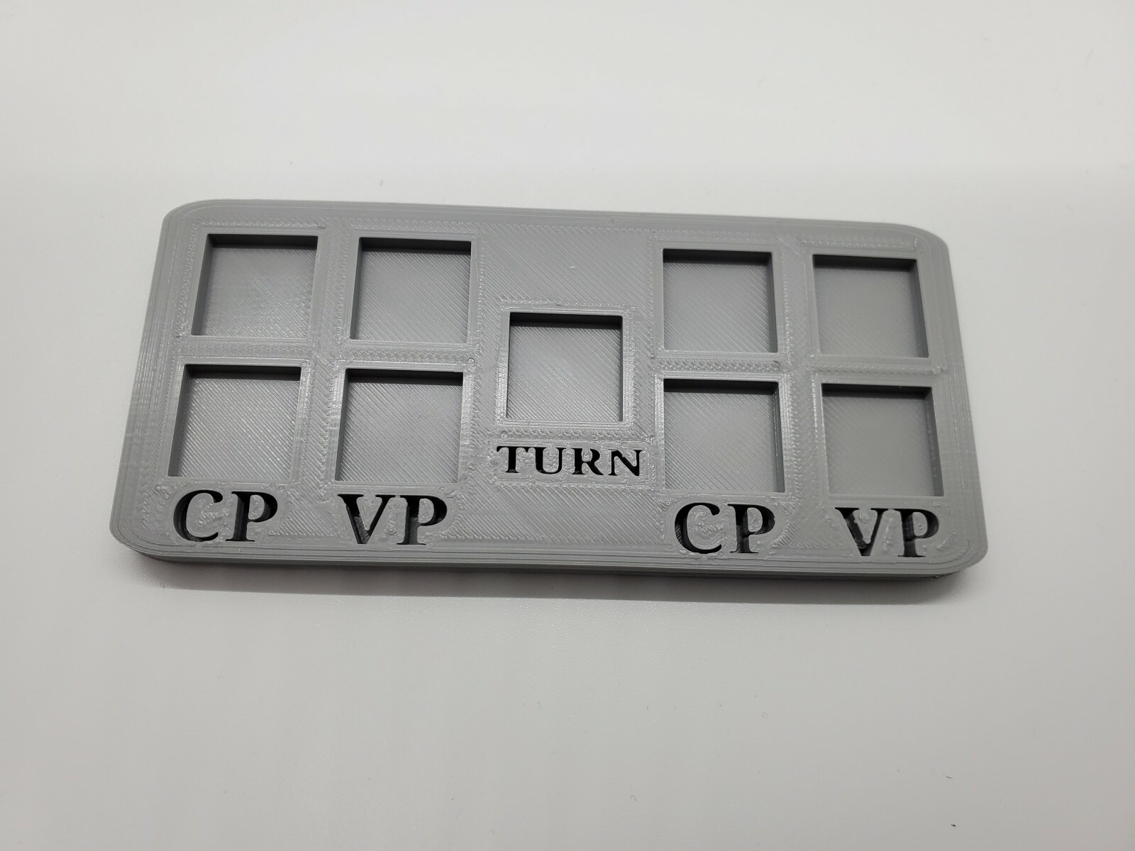 3D Printed Point Counter. Victory, Command Points, Turn # Tracker
