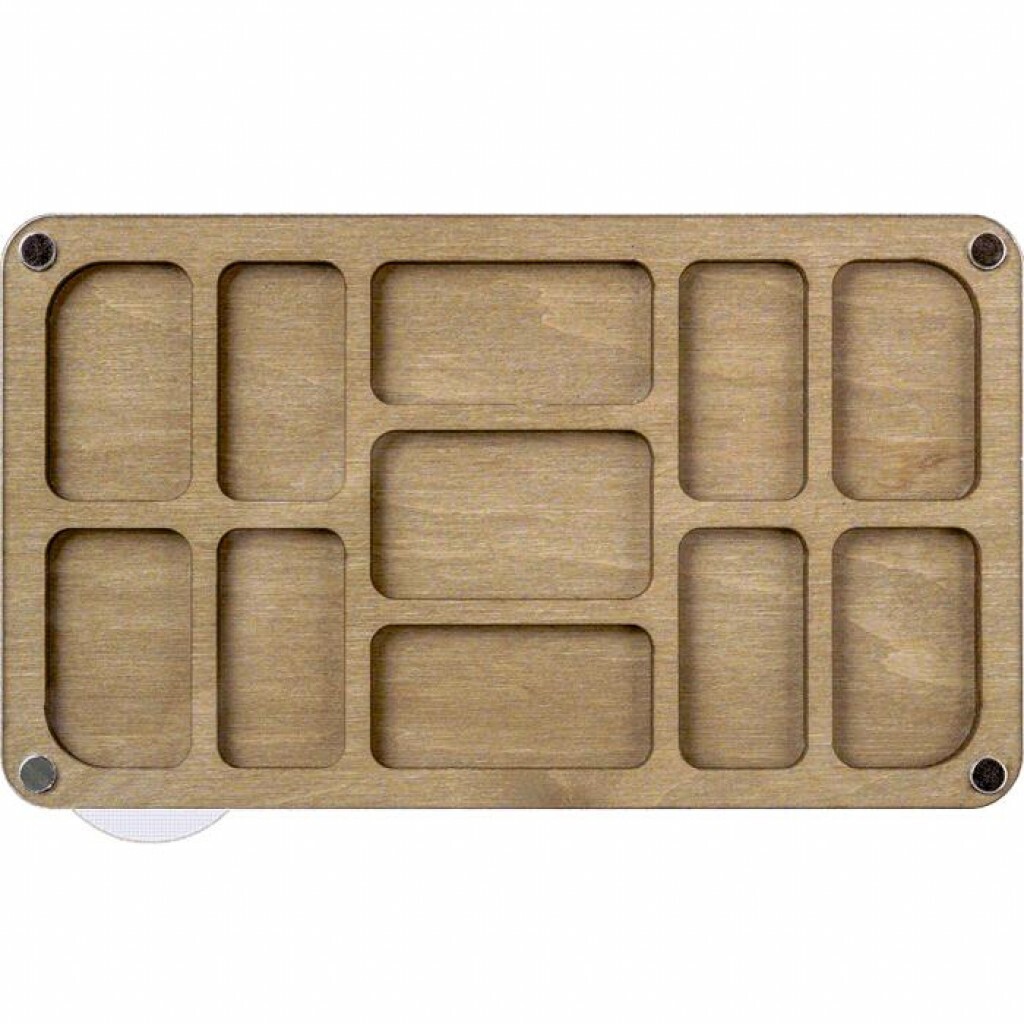 Plywood Bead Organizer Multiple cells Needlework storage organizer