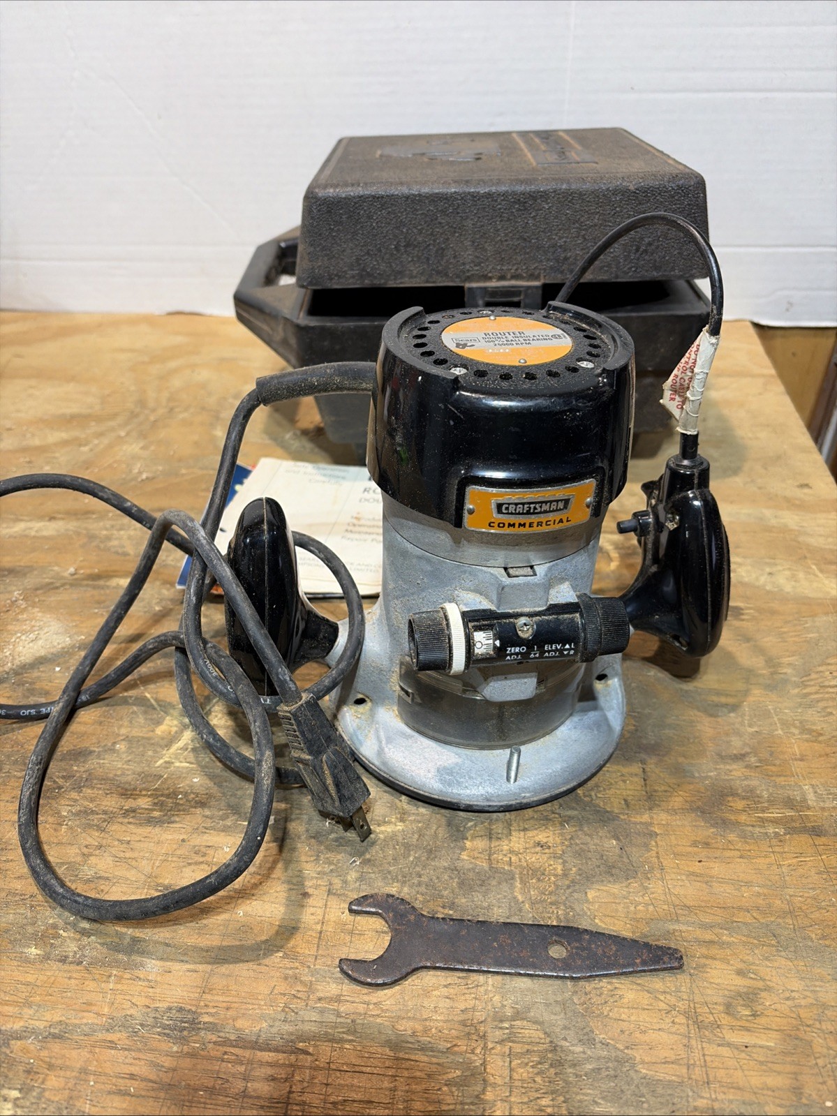 Vintage Craftsman Commercial Router 315.17380 w/ Case USA (storage D)