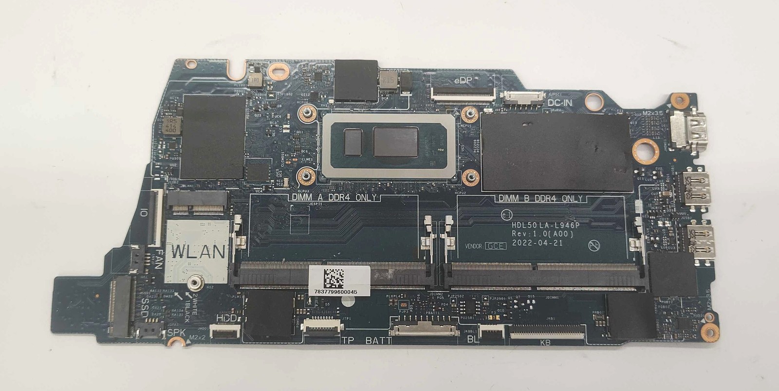 Motherboard Dell 55XV9 Laptop Motherboard - Intel Core i5-1235U 1.30 GHz - 16 GB