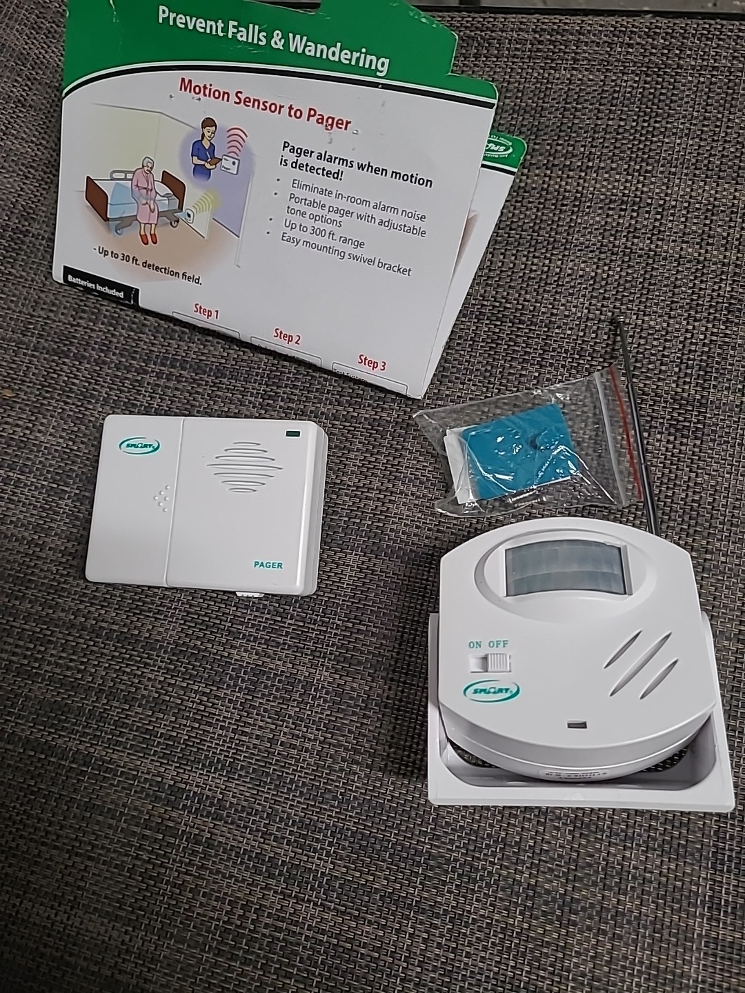 Smart Caregiver Wireless Motion Sensor Alarm System with Pager For Falls