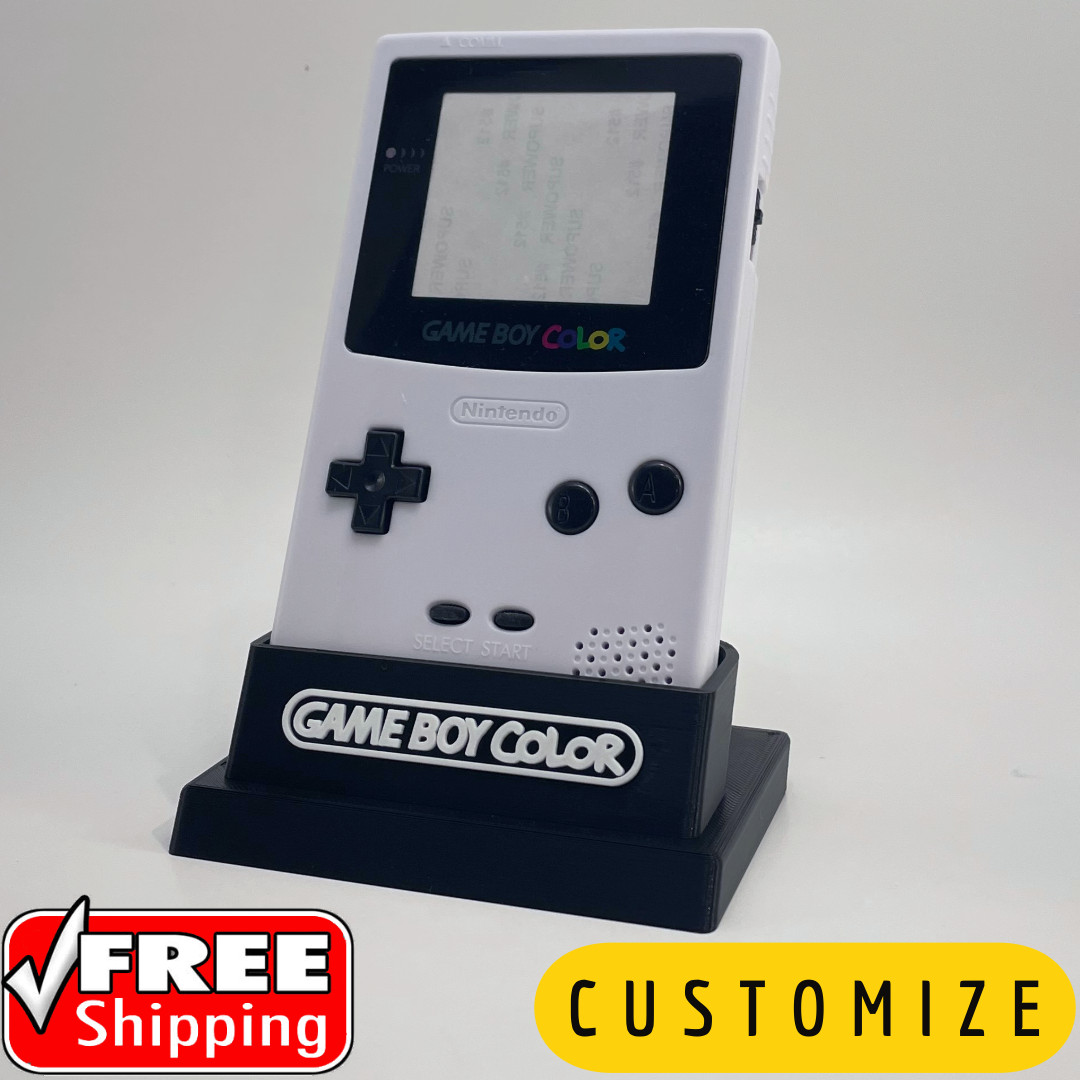 Game Boy Color System Display/Stand/Holder - DISPLAY ONLY (Customize Colors)