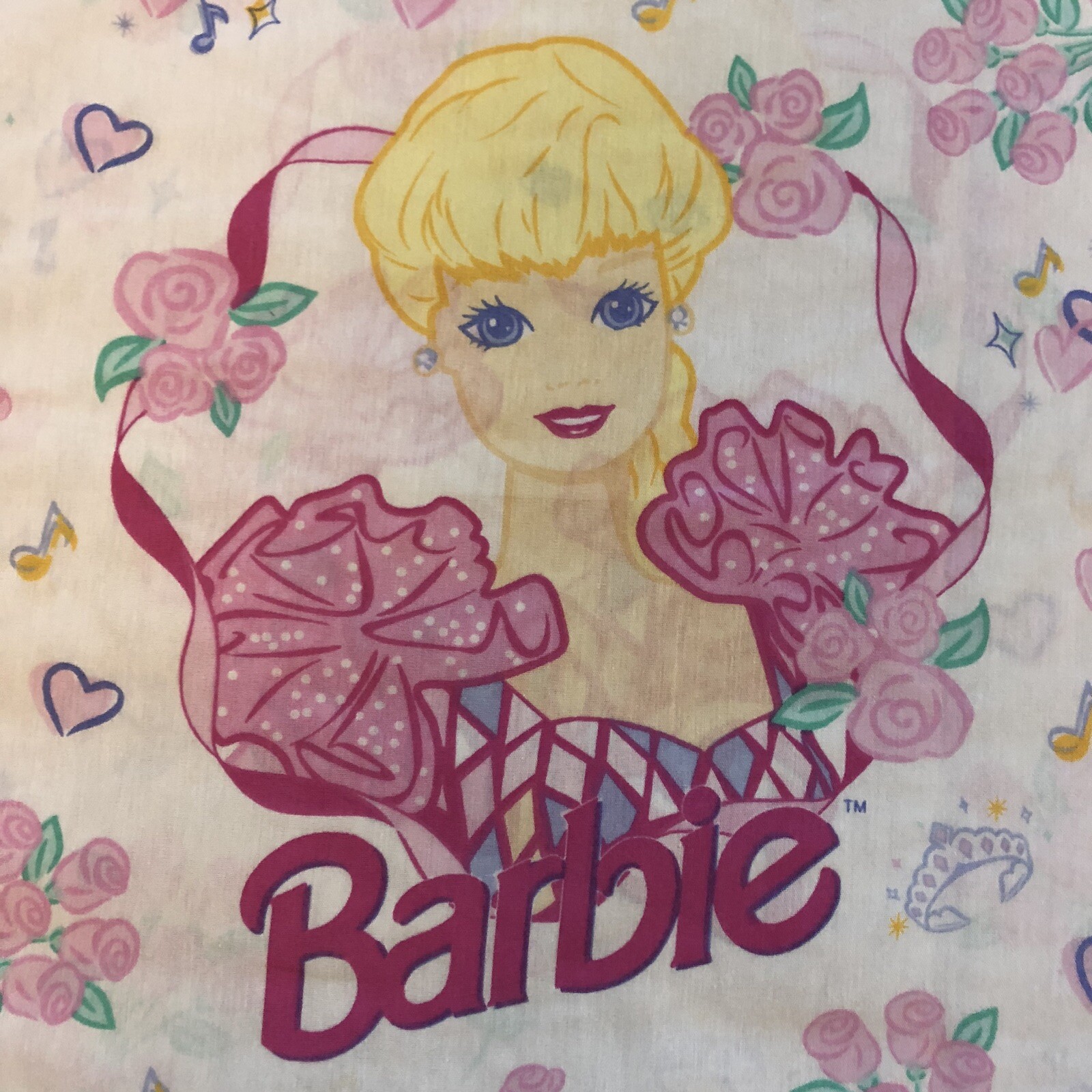 Vintage Ballerina Princess Barbie Standard Pillowcase 1995 The Bibb Co 29x18