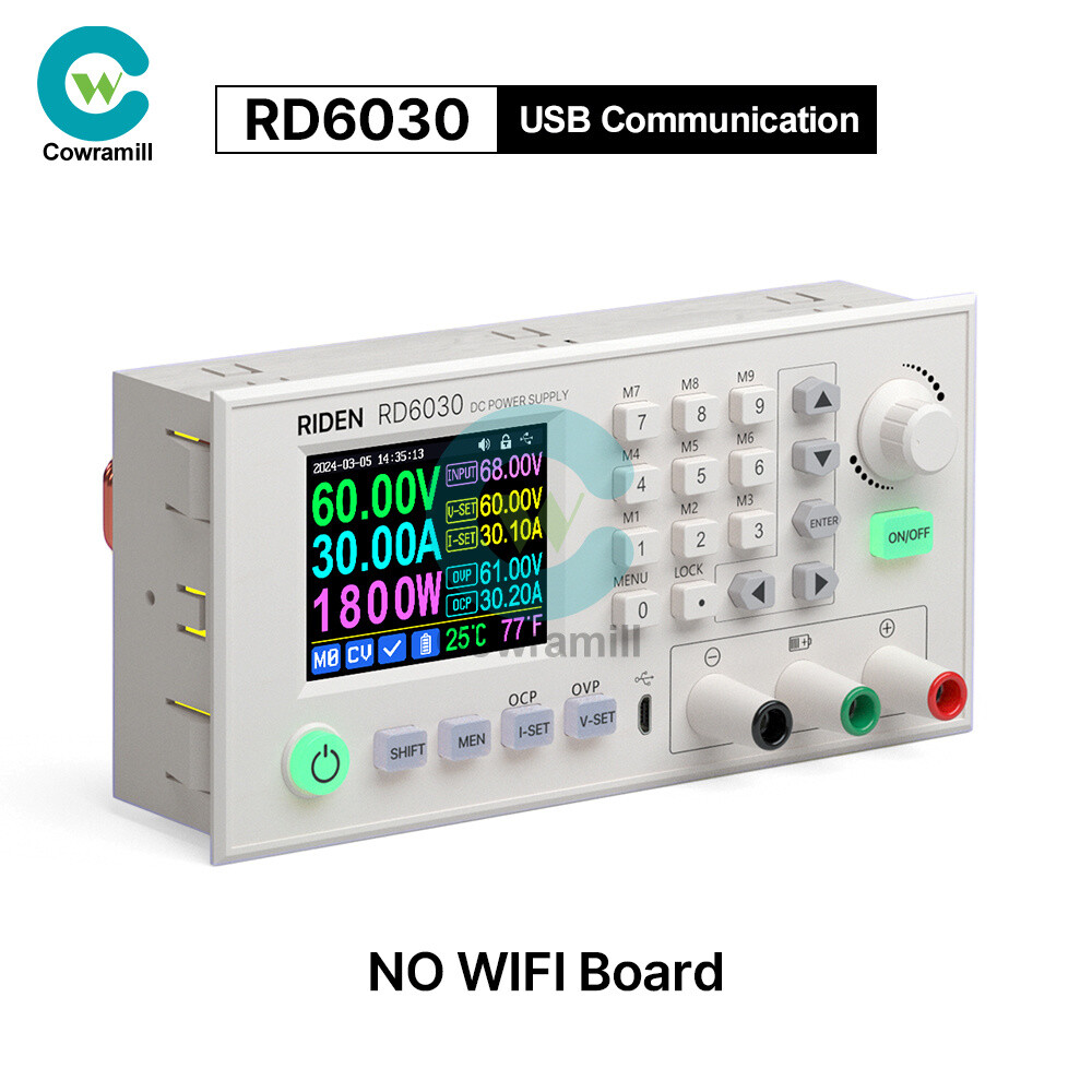 RD6030 RD6030W 60V 30A Digital Display Adjustable DC Stabilizer Power Supply USB