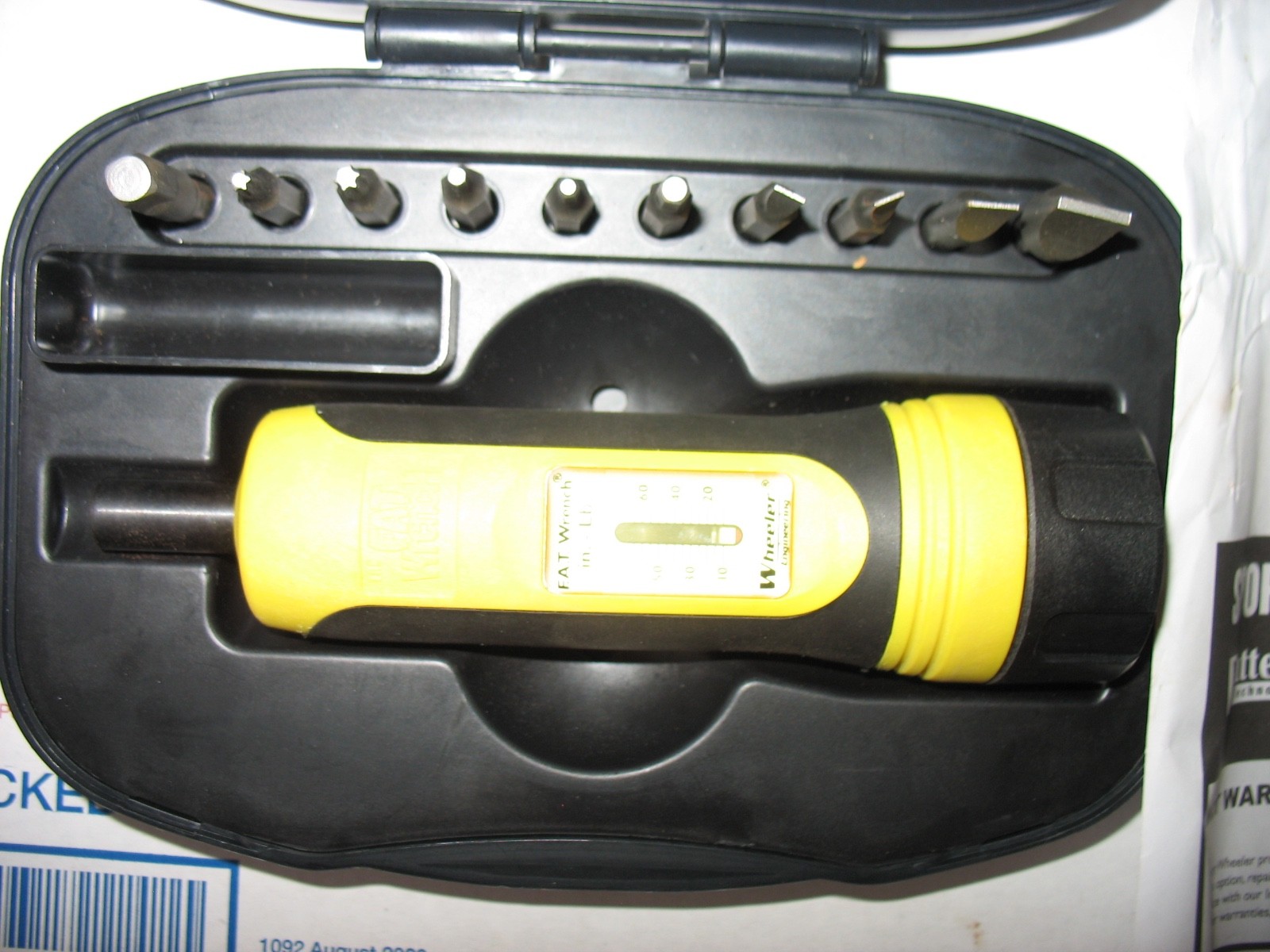 WHEELER ENGINEERING ,"THE FAT WRENCH",NEW, TOOL & 10-BITS, VALUE:$90.00