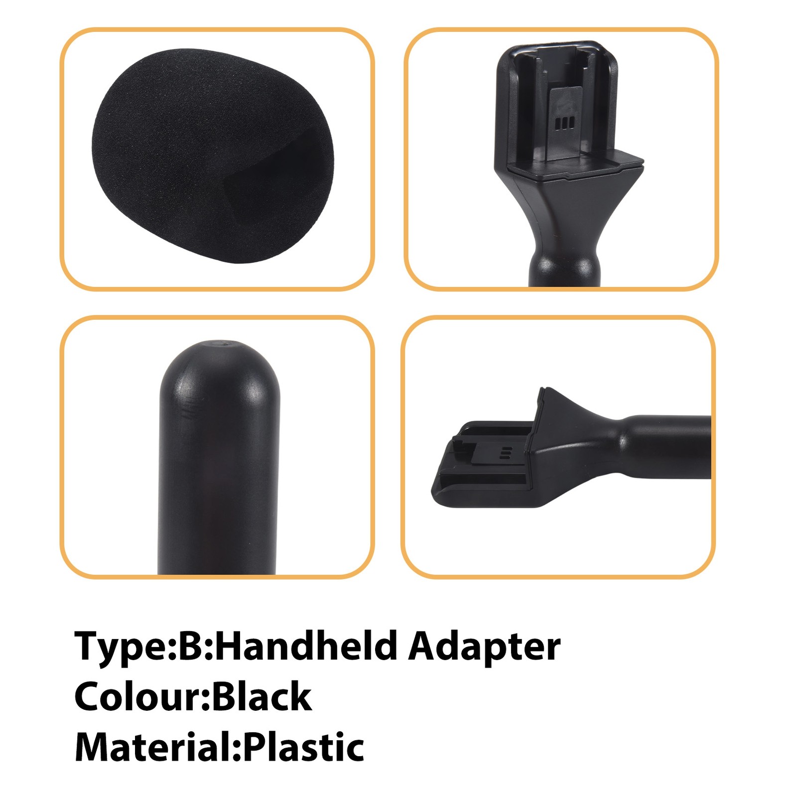 Interview Microphone Handheld Adapter for Go/GoII/ Mic//9476