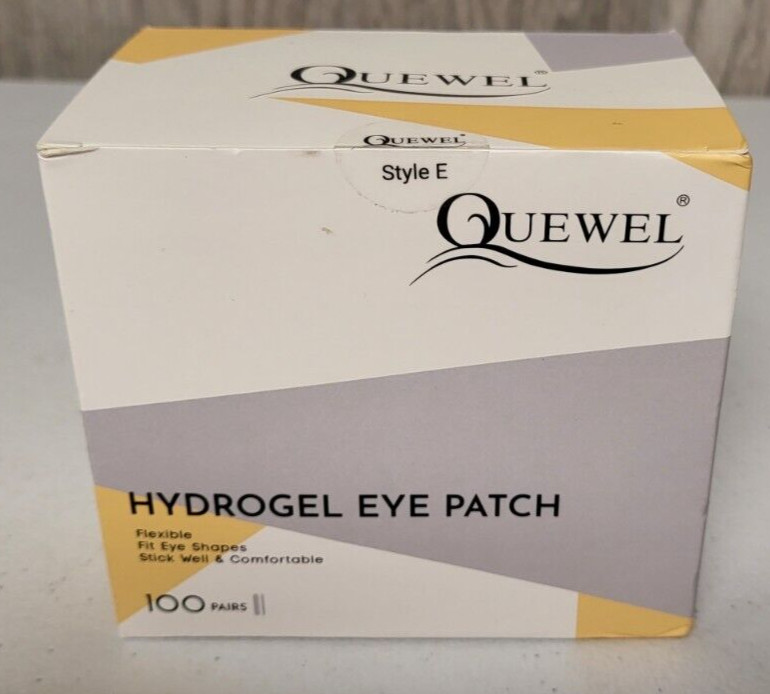 Quewel Hydrogel Eyepatch Eyepads Eyelash Extensions Style E 100 PAIRS Undereye