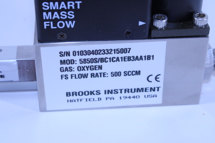 BROOKS Mass Flow Controller 5850S/BC1CA1EB3AA1B1 500 SCCM Oxygen