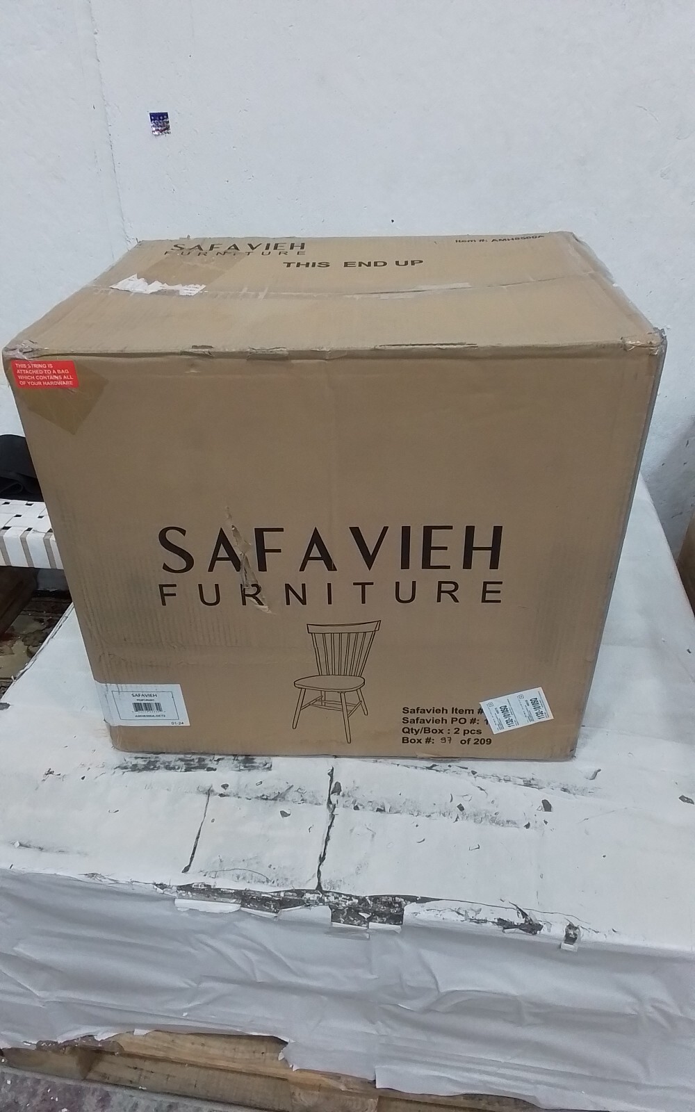 Safavieh PARKER SPINDEL SIDE CHAIR, Reduced Price 2172750063 AMH8500A