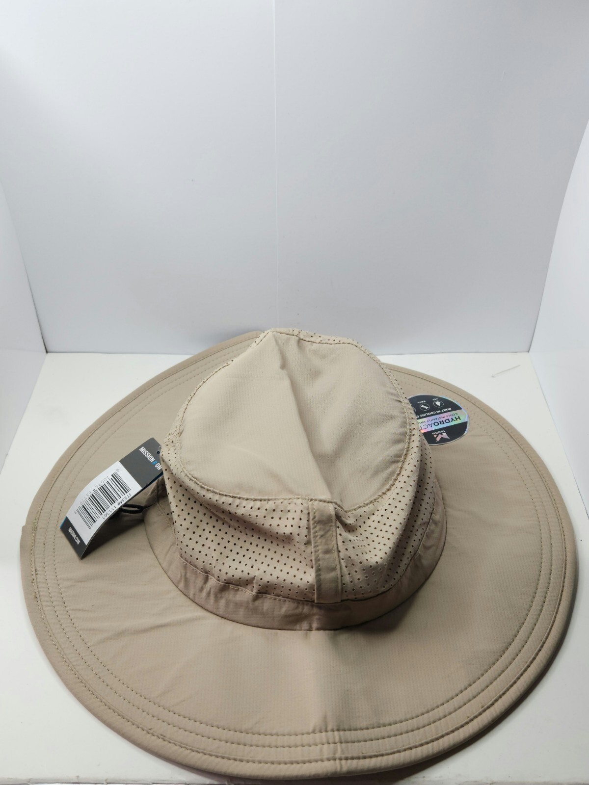 MISSION COOLING HYDROACTIVE VENTED BUCKET HAT ODOR RESISTANT LIGHT OLIVE 111361