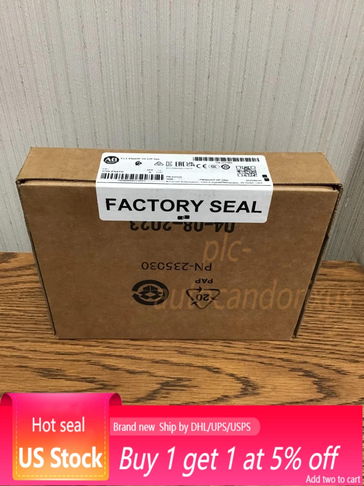 New SEALED 2023 A-B 1756-EN4TR SER A ControlLogix Dual Port EtherNet USA Company