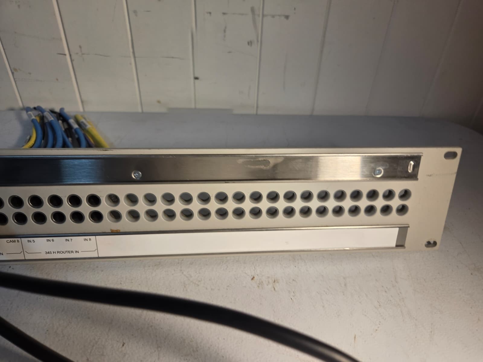 Bittree 64 Point BNC Video Patch Panel Broadcast TV Studio Patchbay w/Cables