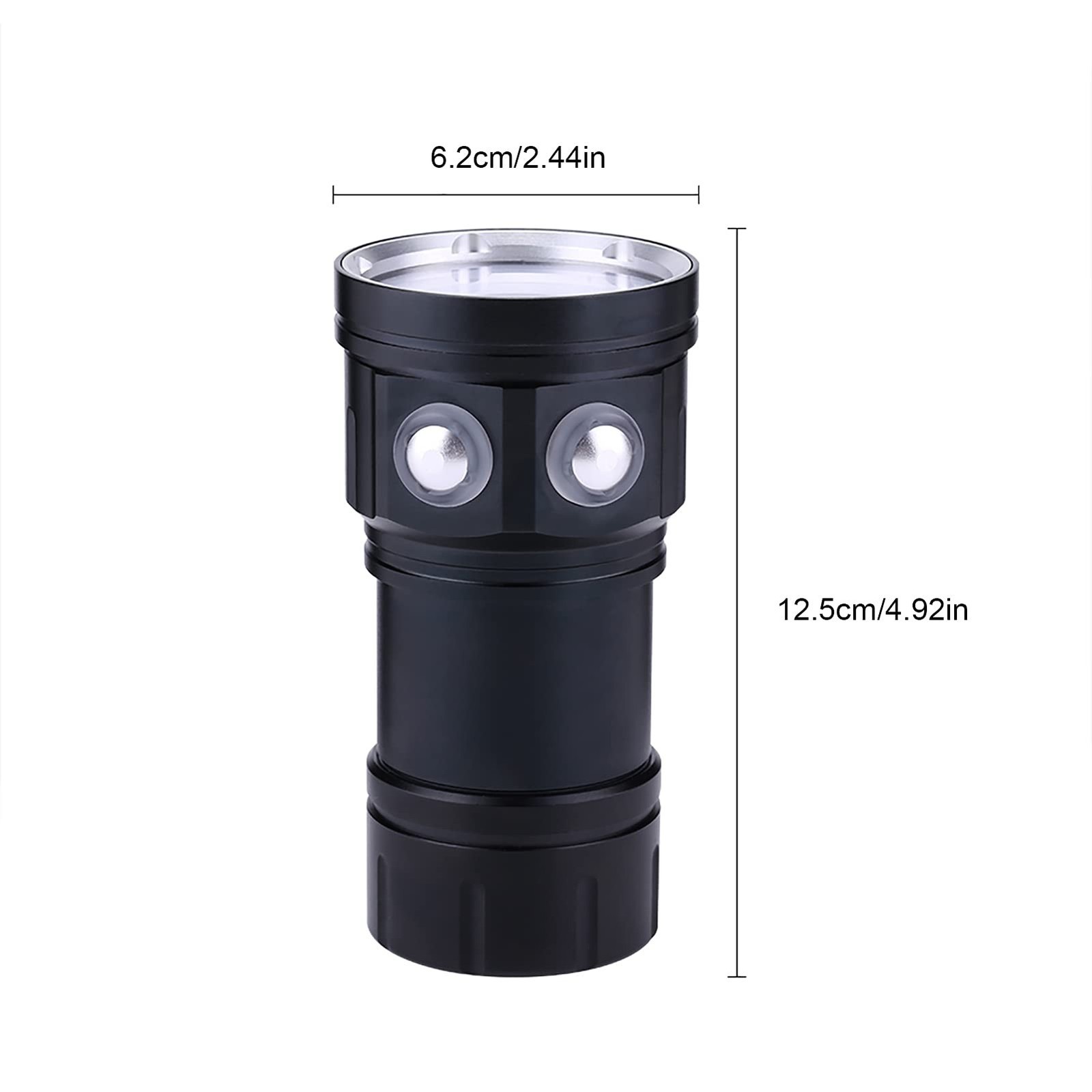 Dive Light, Diving Flashlight 18000 Lumen IPX8 Waterproof Diving Torch Scuba ...
