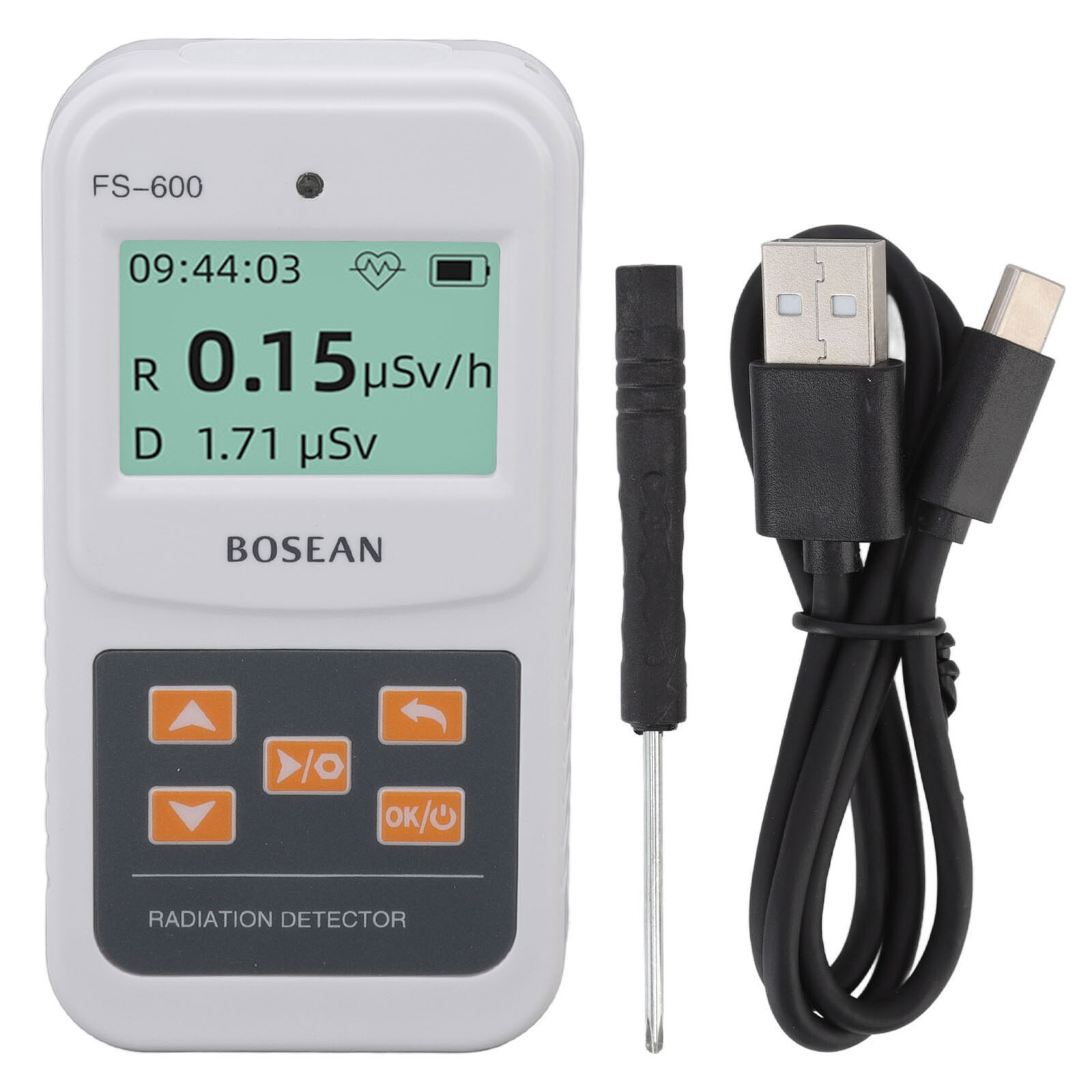 Nuclear Radiation Detector Double Alarm Function Geiger Counter For Industry SPL