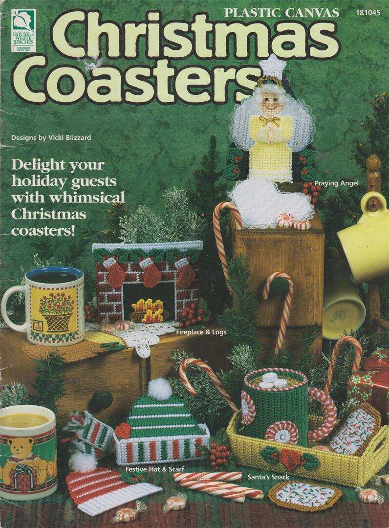 OOP!!! PLASTIC CANVAS CHRISTMAS COASTERS SUPER CUTE PROJECTS!!!