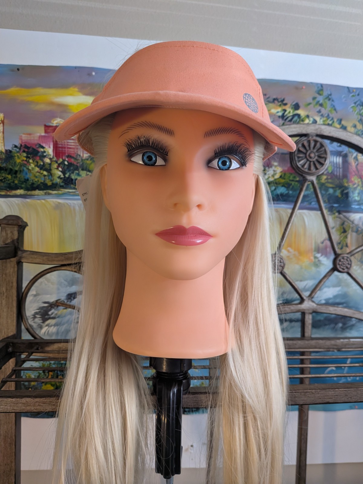 Reel Legends Peach Adjustable Visor New w/Tags