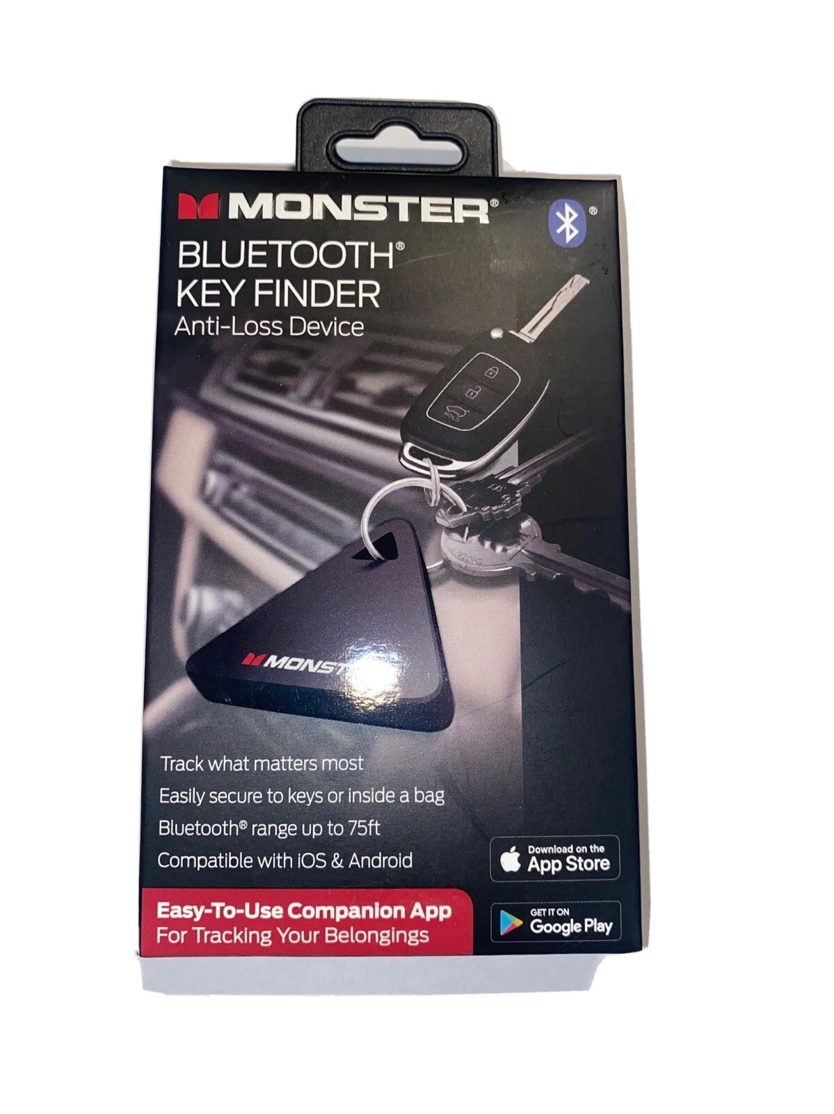 Monster Bluetooth Key Finder Anti Loss Device Brand New Factory Sealed!