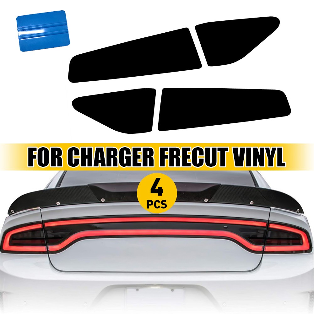 For 15-22 Charger Tail Light Race Track PreCut Overlay Vinyl 20% VLT Accessories