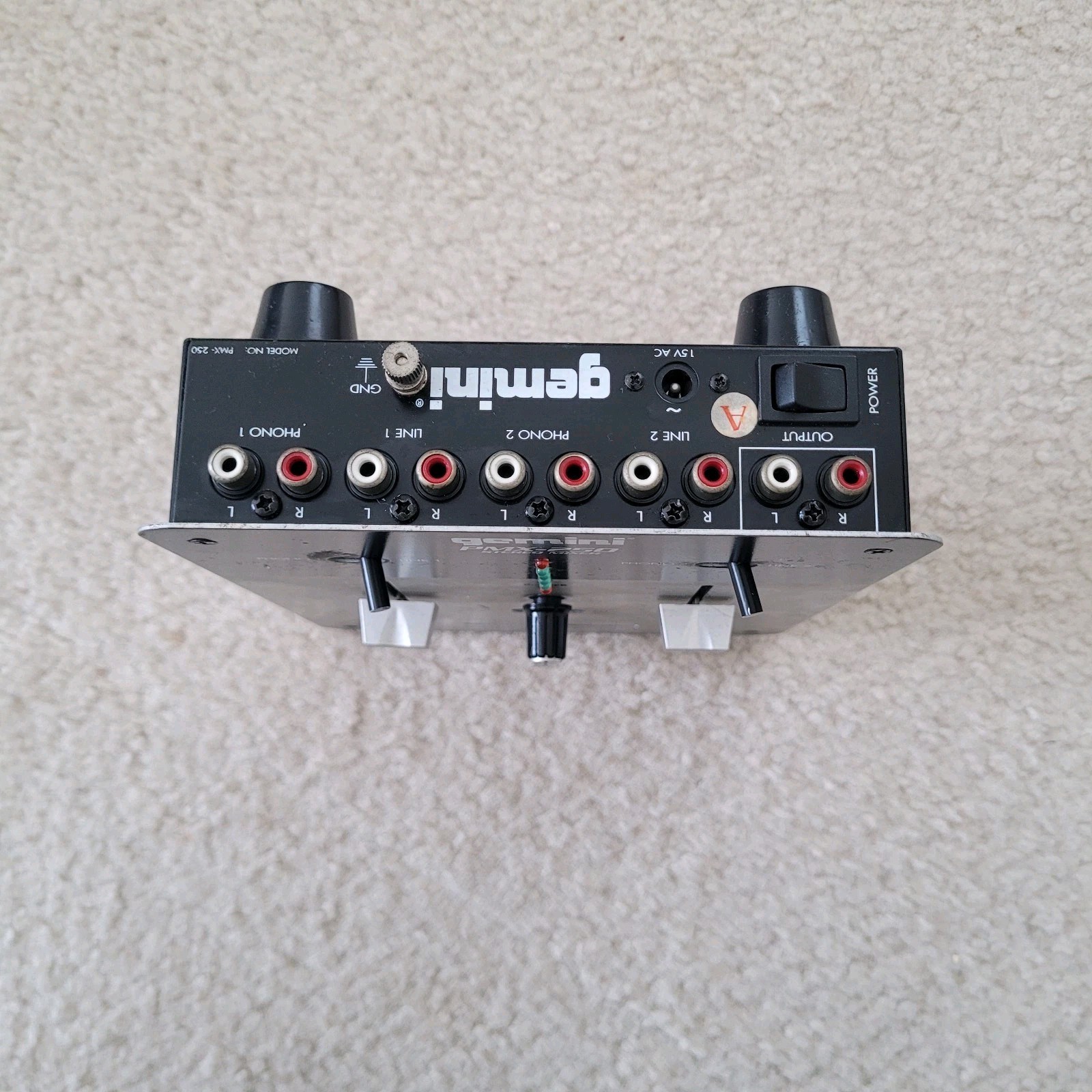 Gemini PMX-250 Stereo/DJ Mixer, Two Channel, Used & Untested.