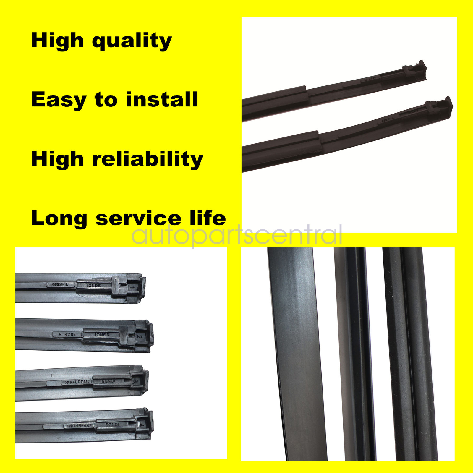 2 x Roof Drip Moulding Left & Right Side fit for Toyota 2007-11 Yaris Sedan US