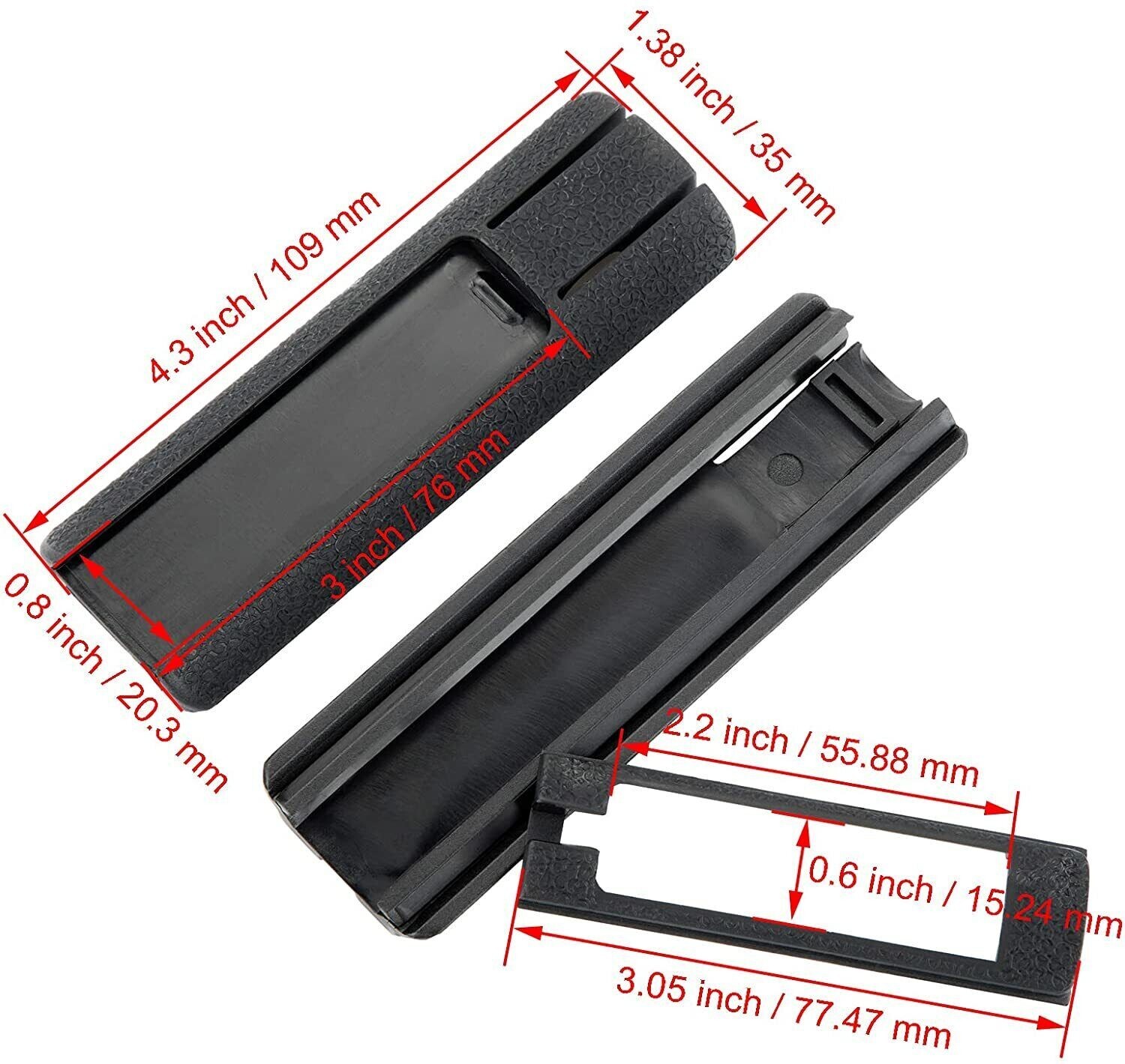 Flashlight Tape Switch Plate Mount Kit Pressure Mount Pocket Panel for PEQ