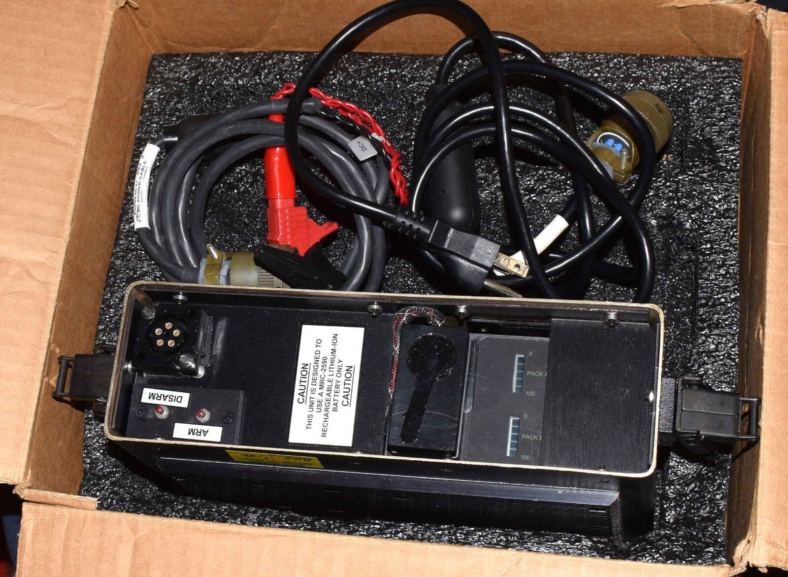 ULTRALIFE MRC-82A RADIO AC DC BATTERY POWER SUPPLY PRC-113 PRC-128 URC-200 PSC-5