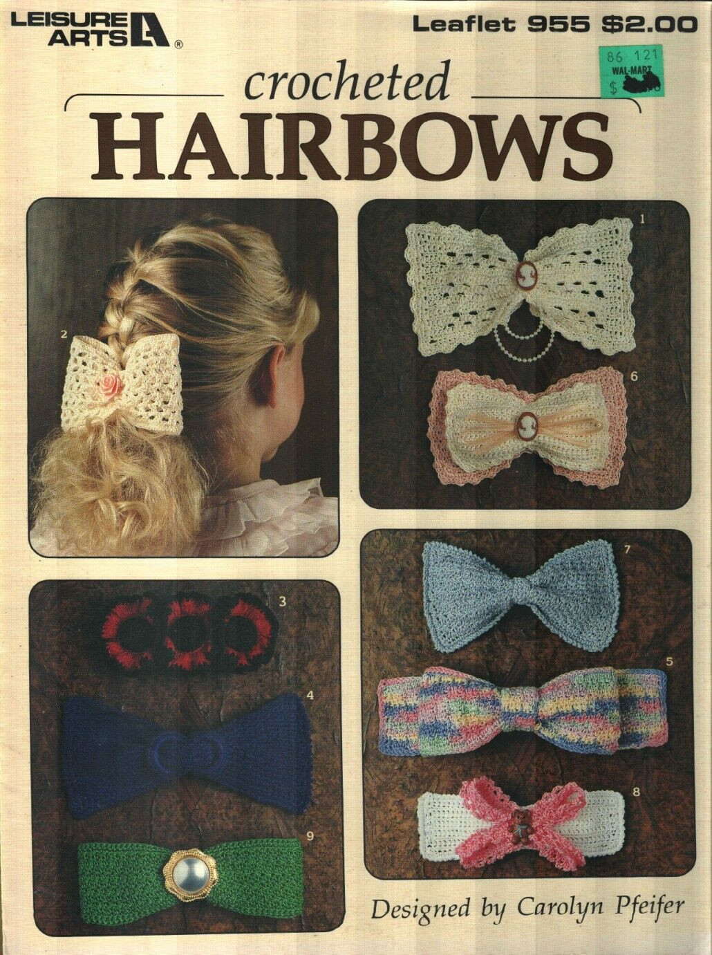 HAIRBOWS 9 LOVELY DESIGNS LEISURE ARTS CROCHET PATTERN LEAFLET