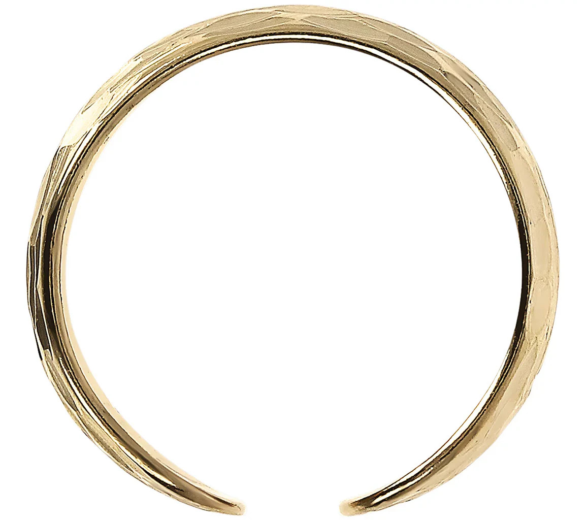 Veronese 18K Clad Adjustable Diamond-Cut Toe Ring