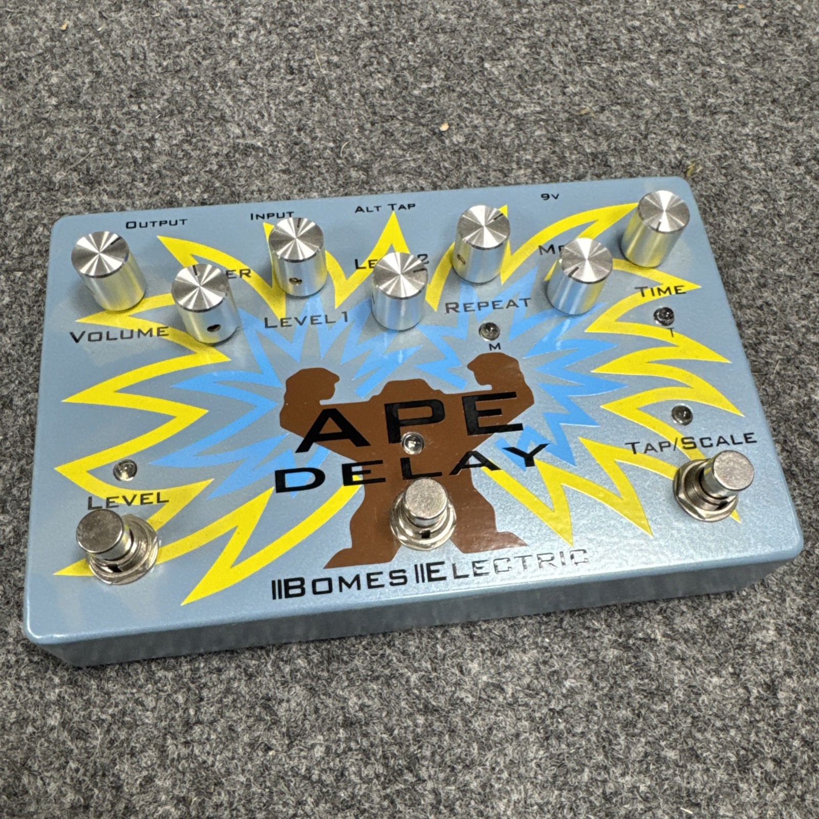 Bomes Electric Ape Delay Guitar pedal AMAZING SOUND tap tempo In BOUTIQUE PEDAL!
