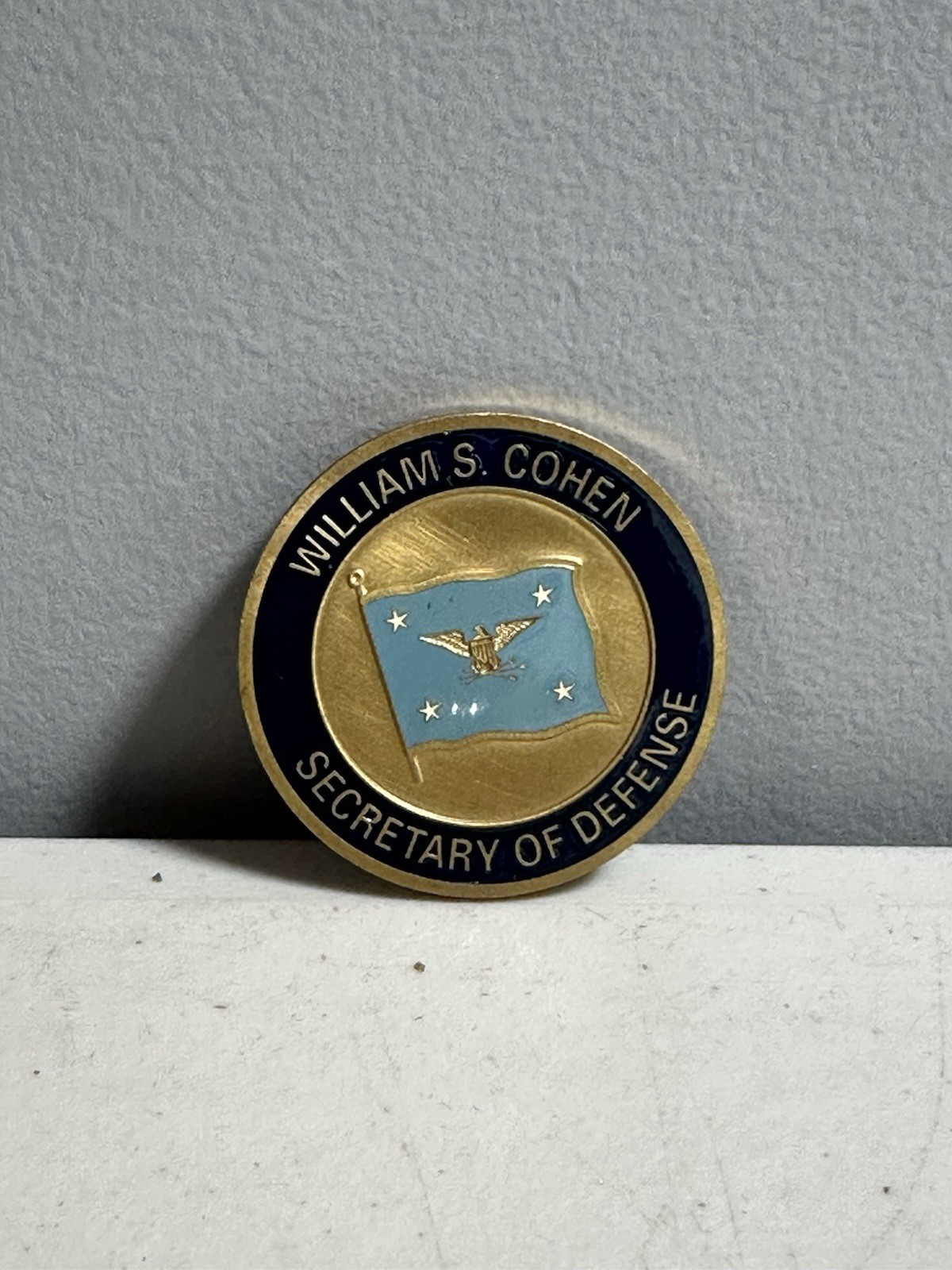 Authentic DoD Secretary of Defense SECDEF William S Cohen Challenge Coin 1.75"