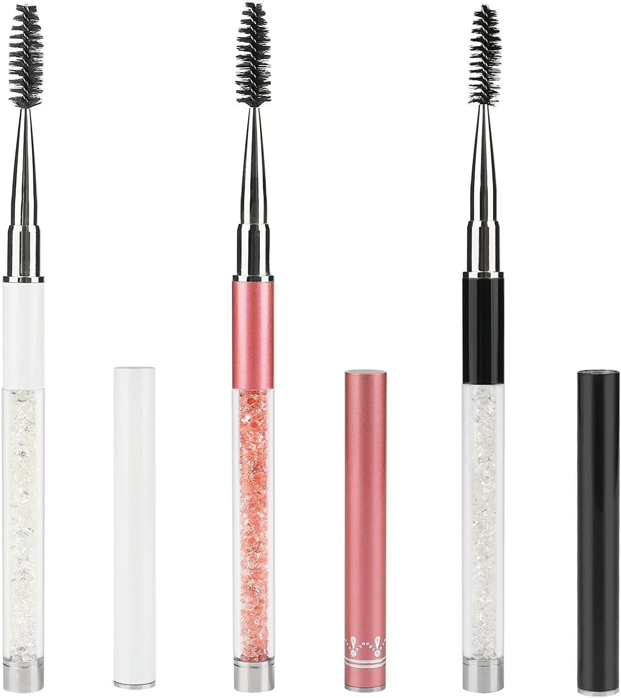 Eyebrow Brushes with , Portable Brow Brush, Eyelash Mascara