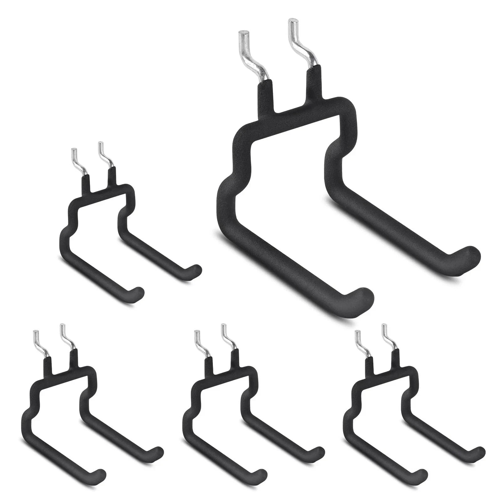 Utility Heavy Duty Pegboard Hooks - 5Pack Peg Board Accessories for Hanging T.