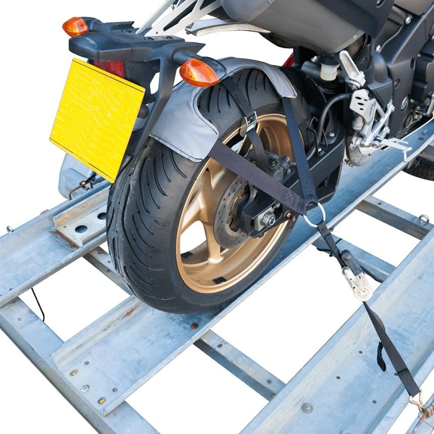 Bike-It Motorbike Tiedown Tyre Fix - Rear Wheel Brace (Van / Trailer)