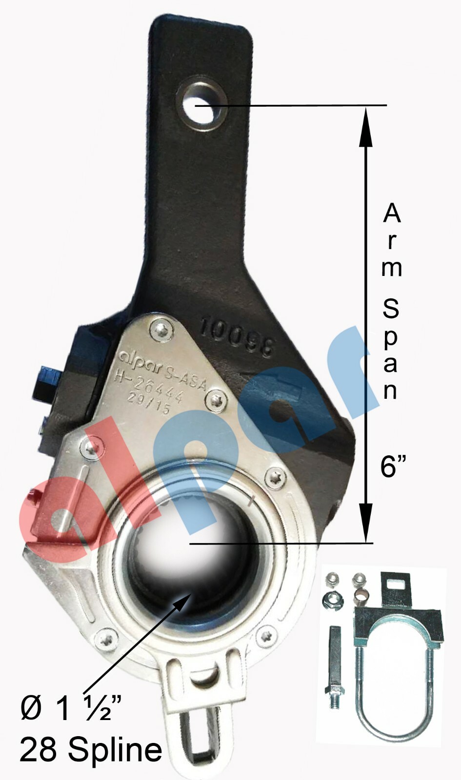 1½”-28 x 6” Automatic Slack Adjuster Ref: 40910678 , 133.2832