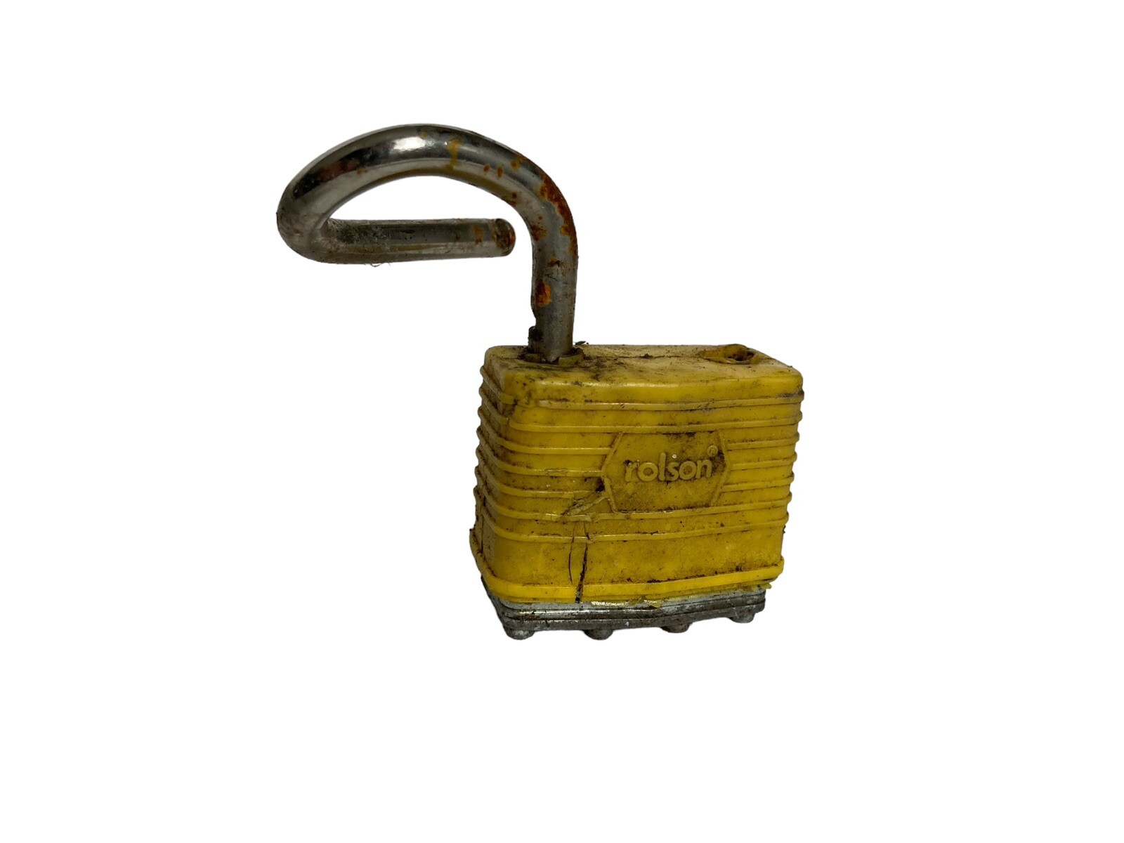 🔓 Rolson® Padlock 40mm | Curved | Yellow | Curiosity & Decoration