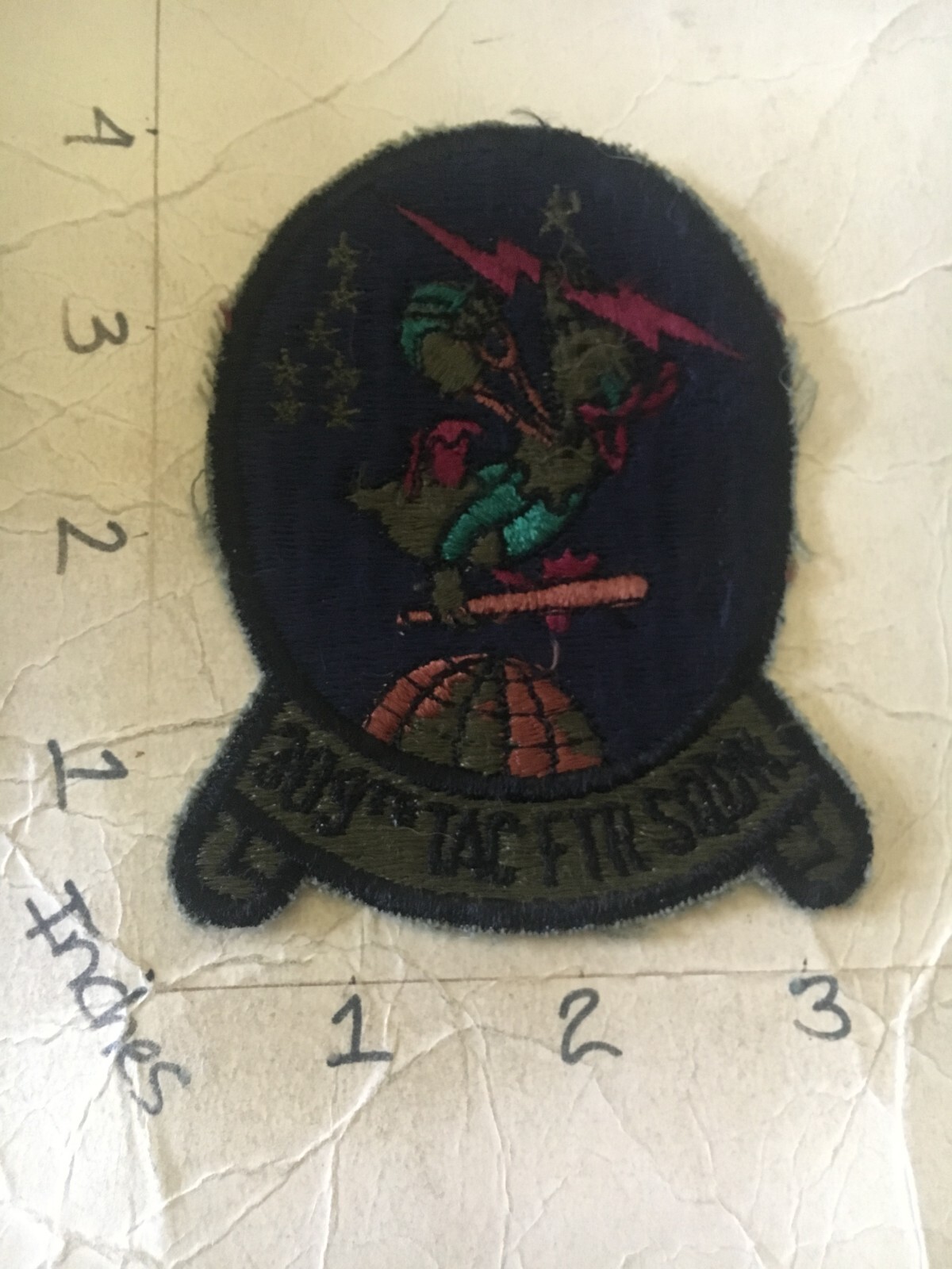 USAF 309th Tactical Fighter Squadron subdued patch 6/3/25
