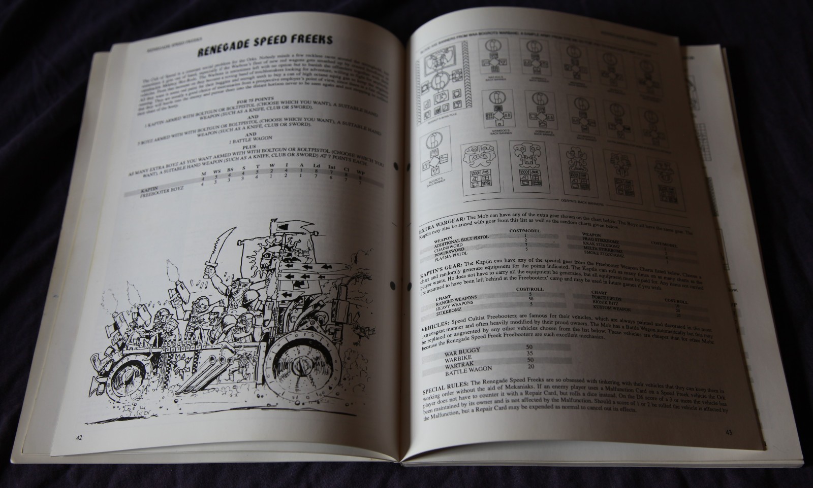Warhammer 40k, Freebooterz, Freebooters 1991, Orkses Rule Book Codex, Army Lists