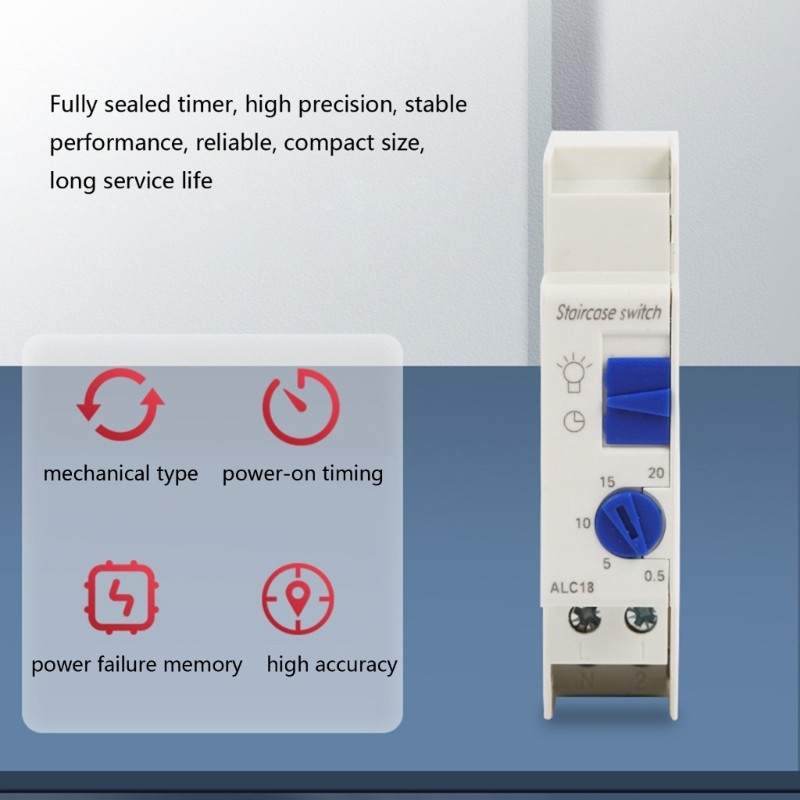 Mechanical Count Down Fast Time Switches Lighting Controller Easy Installation