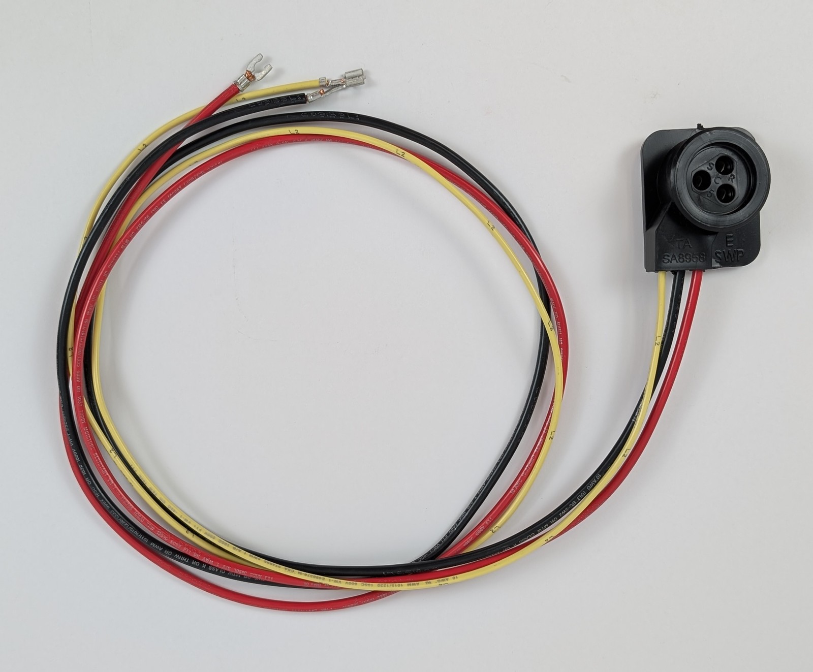 HVAC Compressor Wiring Harness Plug 100213-03 SA8958 3-Pin SCR AC Connector
