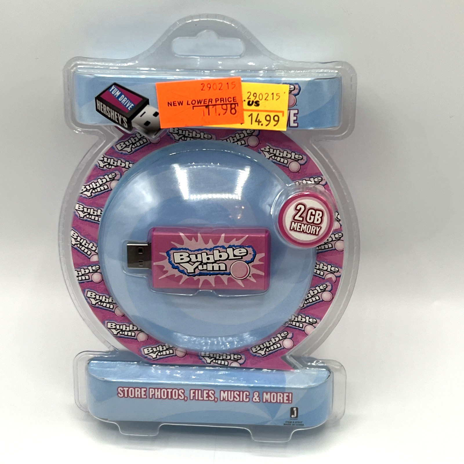 Hershey Bubble Yum Drive Flash USB 2GB Memory 2009