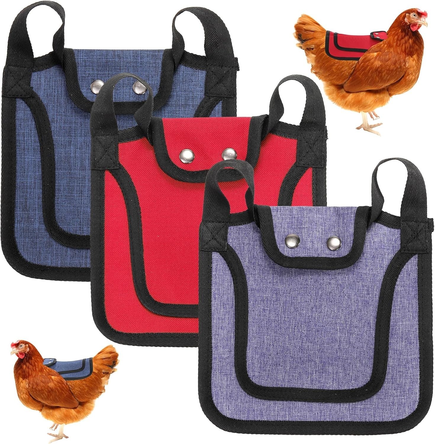 3Pcs Chicken Saddle for Hens, Saddle Apron for Hen,Chicken Saddles Protector ...