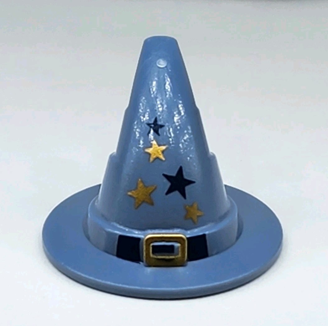NEW LEGO® Sand BLUE WIZARD HAT Castle Gold Stars Sorcerer Part 5614 852293