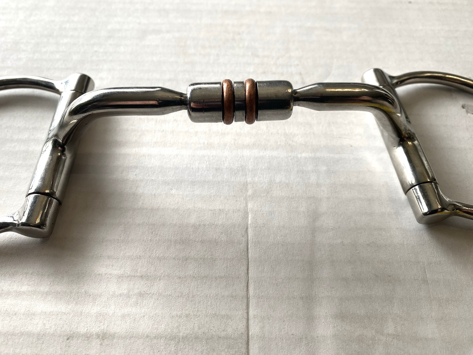 5" stainless offset dee bit w/copper wrapped roller barrel center