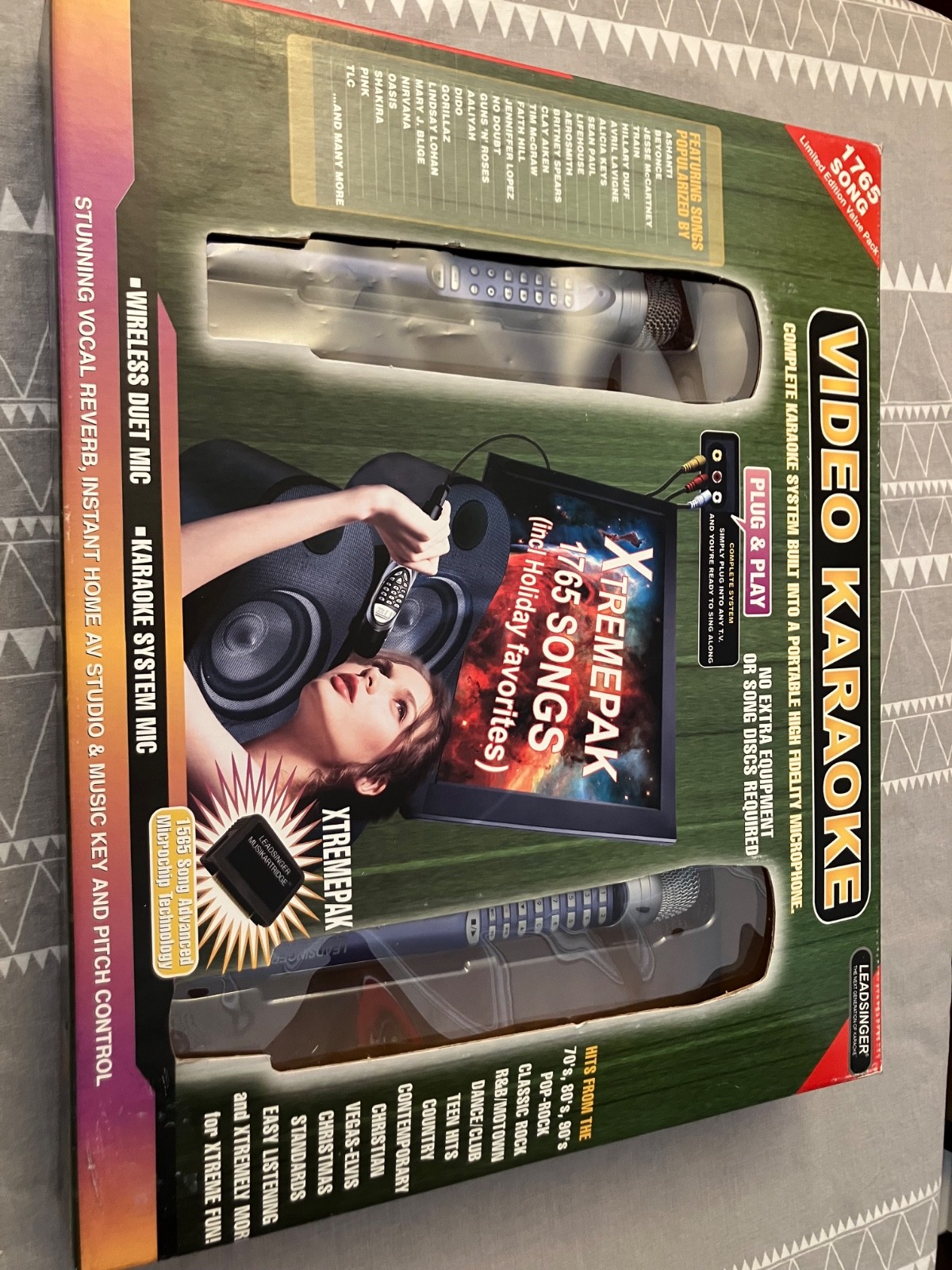 2005 Leadsinger LS-2952C Karaoke System 1765 Songs Xtremepak Complete Set In Box
