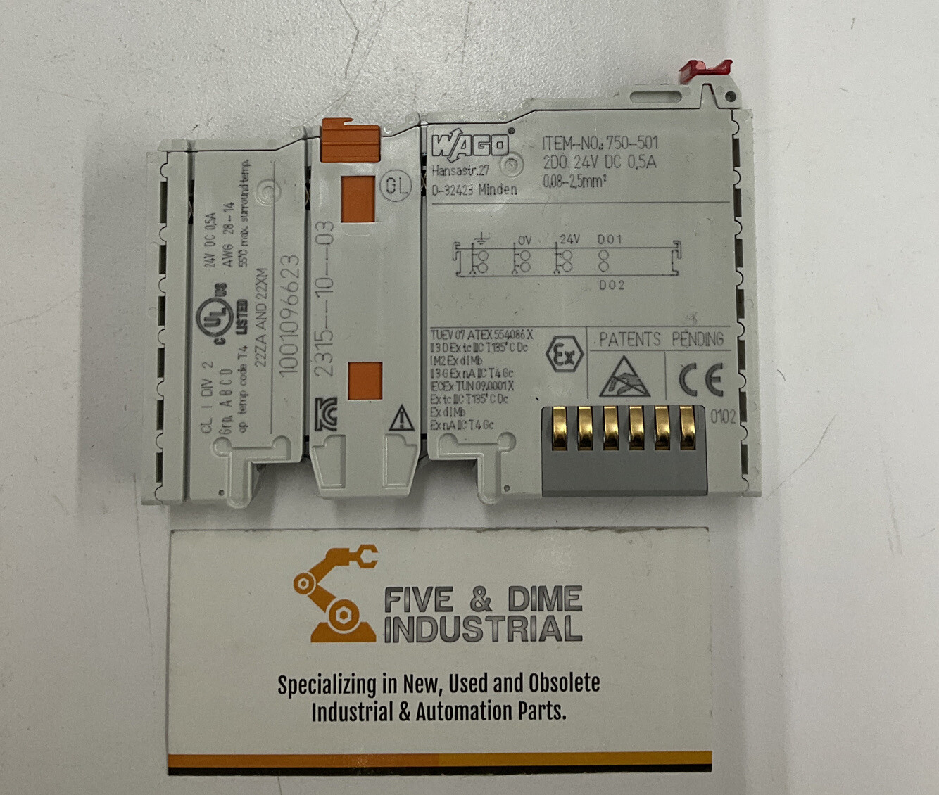 Wago 705-501 Digital Input Module 2 Channel