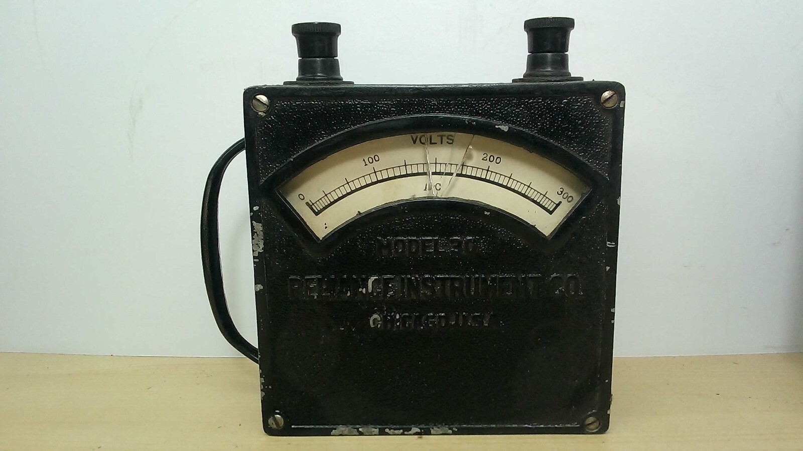 VTG Reliance Instrument Co. 0-300 AC Voltmeter Model 30 (63137) RARE Steampunk