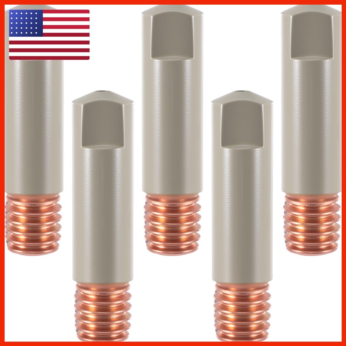 Varmdukke 5 Pcs Mig Welding Tips Ceramic Coating Welding Tips Non-Stick Welding